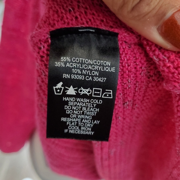 Nic+Zoe Cross Stitch Sweater SZ XS - Picture 7 of 8